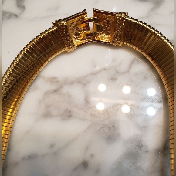 ALEXIS KIRK Vintage stone enamel gold necklace - Picture 7 of 10